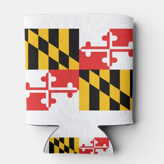 Rafraîchisseur Pour Canette Drapeau du Maryland (Dos)