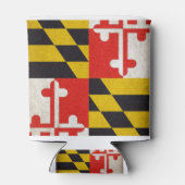 Rafraîchisseur Pour Canette Drapeau du Maryland - Grunge (Dos)