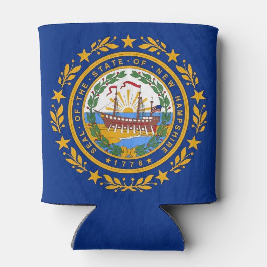 Rafraîchisseur Pour Canette Drapeau du New Hampshire (Dos)