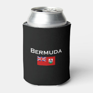 Rafraîchisseur Pour Canette Drapeau du pays des Bermudes Couleur foncée