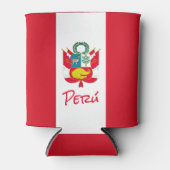 Rafraîchisseur Pour Canette Drapeau du Pérou (Devant)