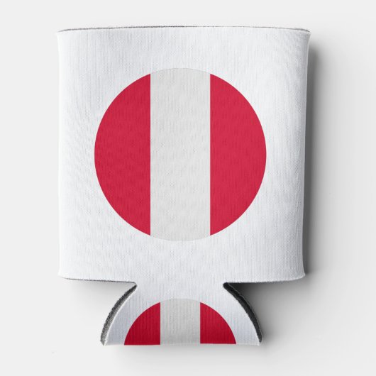 Rafraîchisseur Pour Canette Drapeau du Pérou (Devant)