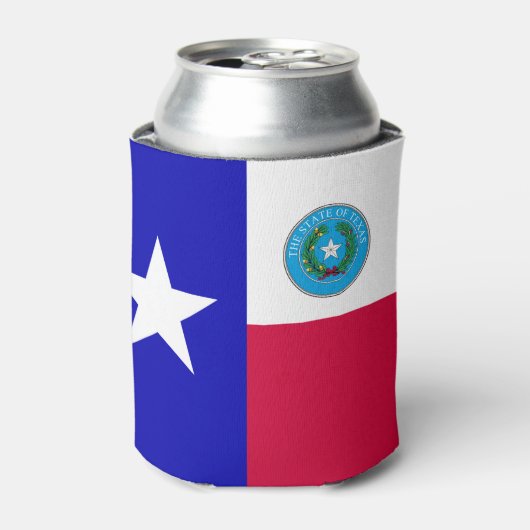 Rafraîchisseur Pour Canette Drapeau du Texas (Can devant)