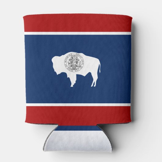 Rafraîchisseur Pour Canette Drapeau du Wyoming (Dos)