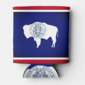 Rafraîchisseur Pour Canette Drapeau du Wyoming (Devant)