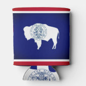 Rafraîchisseur Pour Canette Drapeau du Wyoming (Dos)