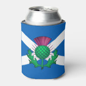 Rafraîchisseur Pour Canette Drapeau écossais avec chardon superposé (Can devant)
