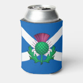 Rafraîchisseur Pour Canette Drapeau écossais avec chardon superposé (Can Dos)