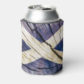 Rafraîchisseur Pour Canette Drapeau écossais - Bois de tronc d'arbre (Can Dos)