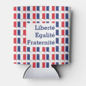 Rafraîchisseur Pour Canette DRAPEAU FRANÇAIS Patriotique Liberté Egalité Frate (Devant)