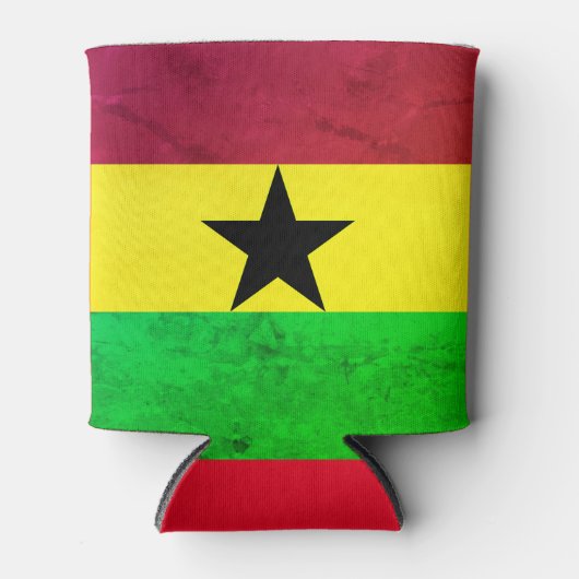 Rafraîchisseur Pour Canette Drapeau Ghana (Afrique de l'Ouest) (Devant)