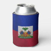 Rafraîchisseur Pour Canette Drapeau haïtien texturé (Can devant)