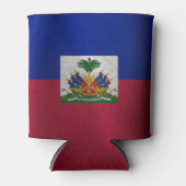 Rafraîchisseur Pour Canette Drapeau haïtien texturé (Devant)