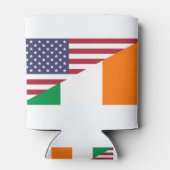 Rafraîchisseur Pour Canette Drapeau irlandais American Pride US Irlande (Dos)