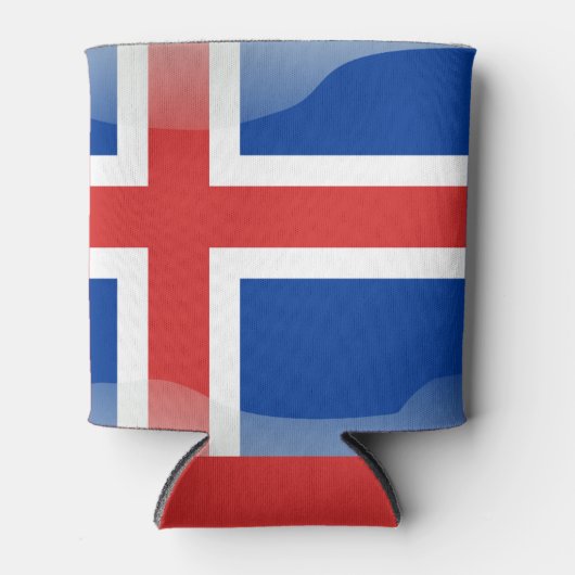 Rafraîchisseur Pour Canette Drapeau islandais laqué (Devant)