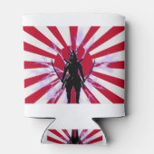 Rafraîchisseur Pour Canette Drapeau japonais et Soleil Levant Samurai Guerrier (Dos)