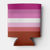 Rafraîchisseur Pour Canette Drapeau lesbien (Devant)