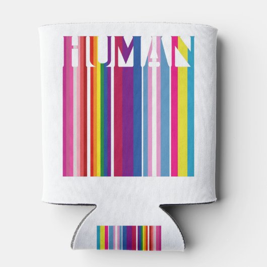 Rafraîchisseur Pour Canette Drapeau LGBT HUMAIN Gay pride transgenre arc-en-ci (Dos)