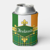 Rafraîchisseur Pour Canette Drapeau national d'Irlande, Tartan, Customiser le (Can devant)