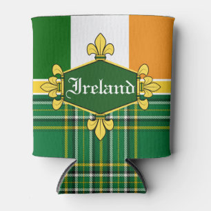 Rafraîchisseur Pour Canette Drapeau national d'Irlande, Tartan, Customiser le 
