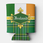 Rafraîchisseur Pour Canette Drapeau national d'Irlande, Tartan, Customiser le  (Dos)