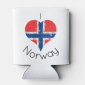 Rafraîchisseur Pour Canette Drapeau norvégien I Heart Norway (Dos)