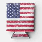 Rafraîchisseur Pour Canette Drapeau patriotique 4 juillet américain (Devant)
