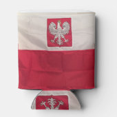 RAFRAÎCHISSEUR  POUR CANETTE DRAPEAU POLONAIS ET AIGLE PEUVENT COOLER (Dos)