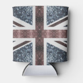 Rafraîchisseur Pour Canette Drapeau rustique UK rouge bleu étincelants parties (Devant)