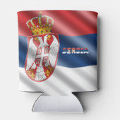Rafraîchisseur Pour Canette Drapeau serbe (Dos)