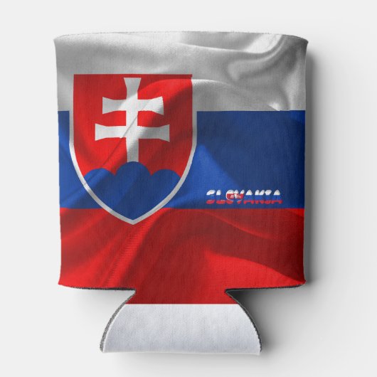 Rafraîchisseur Pour Canette Drapeau slovaque (Dos)