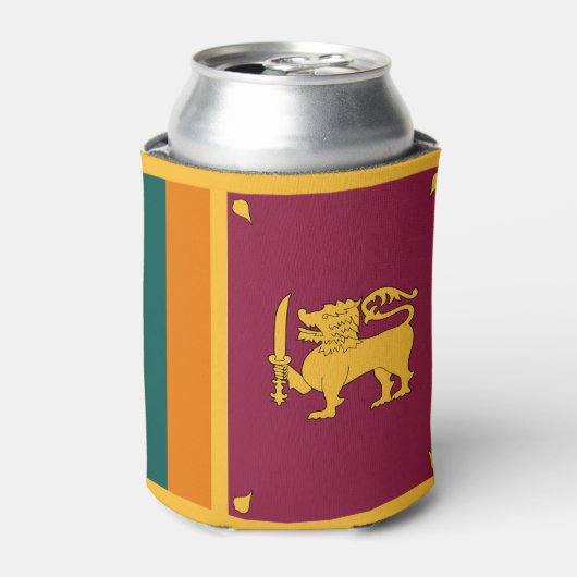 Rafraîchisseur Pour Canette Drapeau Sri Lanka (Can devant)