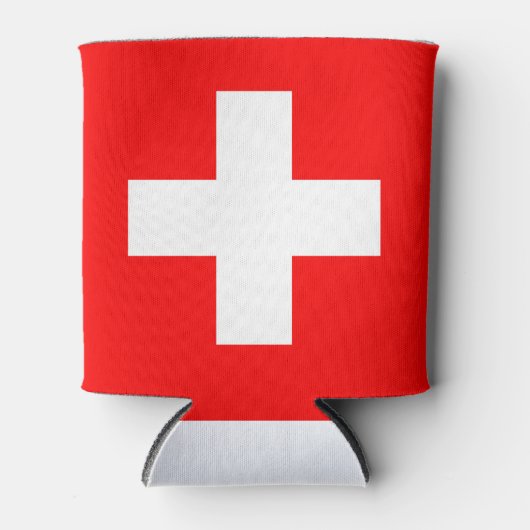 Rafraîchisseur Pour Canette Drapeau Suisse (Devant)