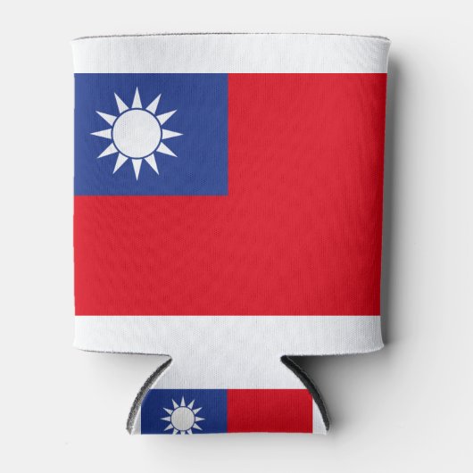 Rafraîchisseur Pour Canette Drapeau Taïwan (Devant)