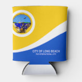 Rafraîchisseur Pour Canette Drapeau urbain de Long Beach (Californie) (Devant)
