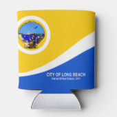 Rafraîchisseur Pour Canette Drapeau urbain de Long Beach (Californie) (Dos)