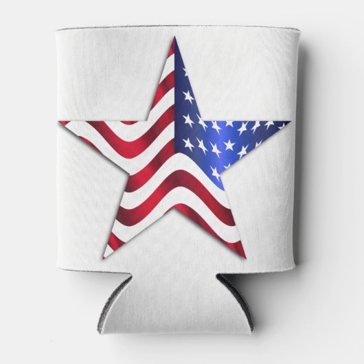 Rafraîchisseur Pour Canette Drapeau Usa personnalisé peut refroidir (Devant)