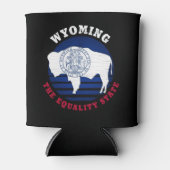 RAFRAÎCHISSEUR POUR CANETTE DRAPEAU WYOMOMING EQUALITY STATE (Devant)