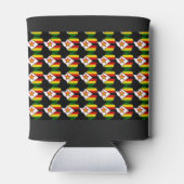 Rafraîchisseur Pour Canette Drapeau ZIMBABWE Monogramme Patriotique (Dos)