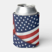 Rafraîchisseur Pour Canette Drapeaux américains 4 juillet (Can devant)