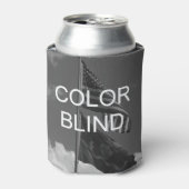 Rafraîchisseur Pour Canette Drapeaux en nuances de gris (Can devant)