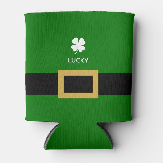 Rafraîchisseur Pour Canette Drôle 4 feuilles de trèfle Shamrock Shenanigans (Devant)