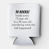 Rafraîchisseur Pour Canette Drôle 70e anniversaire cadeau (Devant)