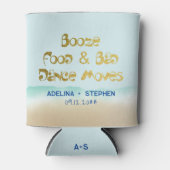 Rafraîchisseur Pour Canette Drôle Booze Nourriture Et Mauvaise Danse Déplace P (Devant)