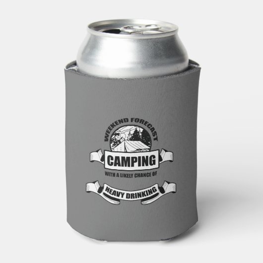 Rafraîchisseur Pour Canette Drôle Camping Boisson Prévision (Can devant)