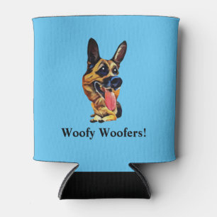 Rafraîchisseur Pour Canette Drôle Cartoon berger allemand peut refroidir