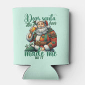 Rafraîchisseur Pour Canette Drôle cher Père Noël bière word art (Dos)