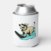 Rafraîchisseur Pour Canette Drôle chien de surf (Can devant)