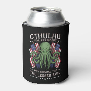 Rafraîchisseur Pour Canette Drôle d'élection 2024 Cthulhu pour Président