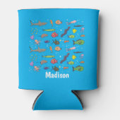 Rafraîchisseur Pour Canette Drôle des créatures marines dessin motif (Devant)